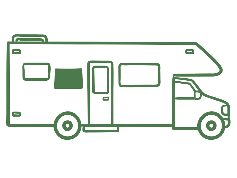 an illustration of an rv with insurance in Colorado