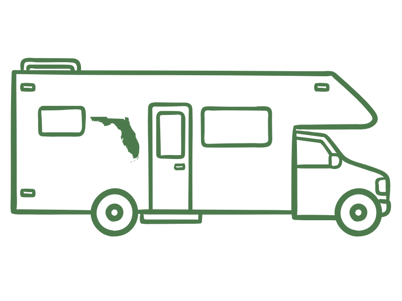 an illustration of an rv with insurance in Florida