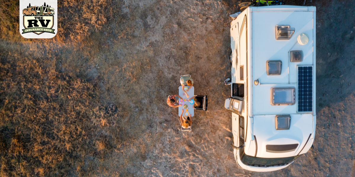 an RV that's protected with an RV Insurance policy that covers roof leaks.
